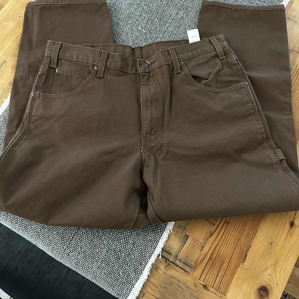 Dickies, Men’s Relaxed Fit Heavyweight Duck Carpenter Pants , 34x32. Worn once.